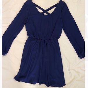 francesca’s navy blue dress